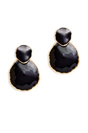 Double Circle Earrings by Oscar de la Renta
