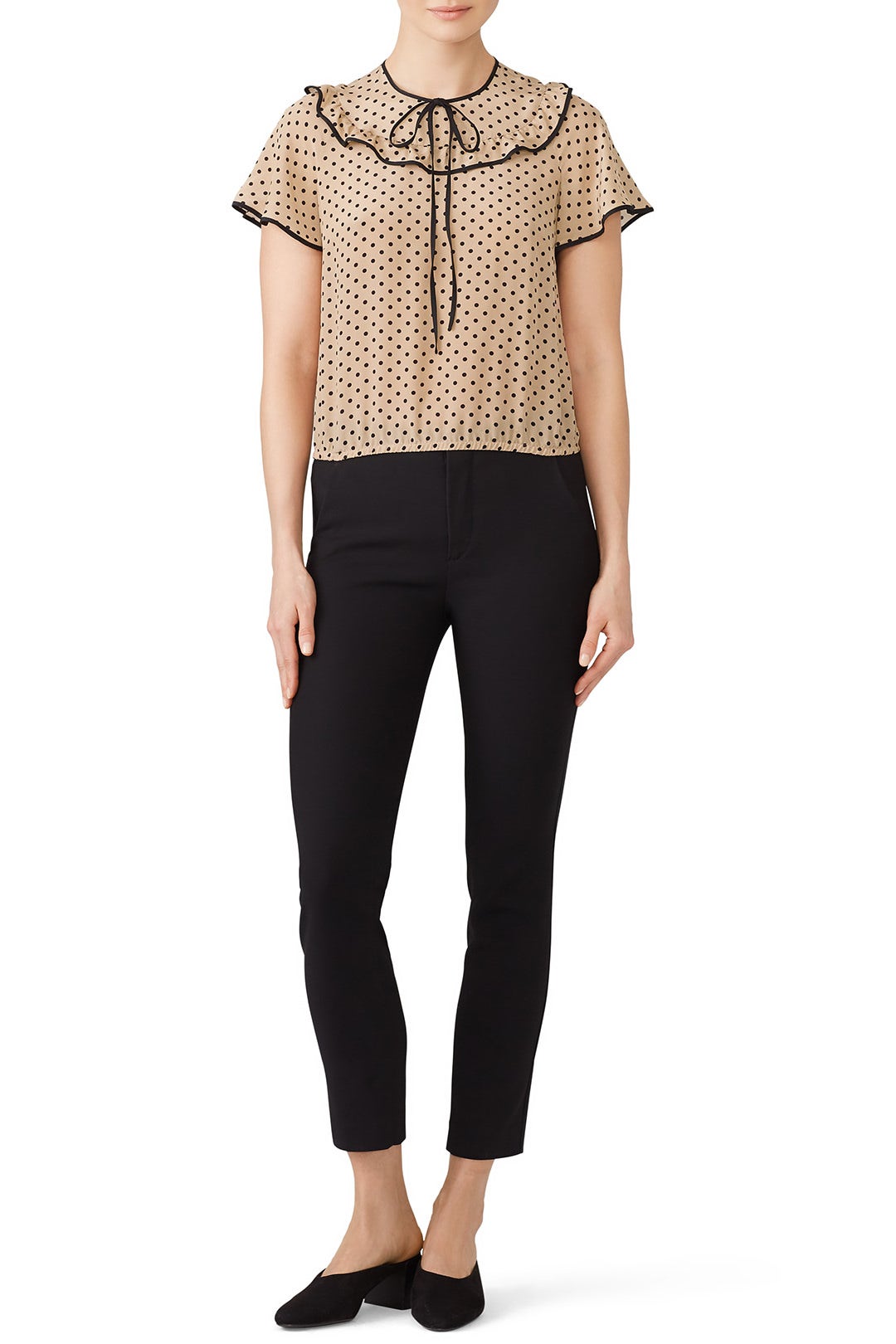 Blush Polka Dot Top by RED Valentino 0