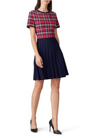 Angie Check Sweater Dress by Draper James