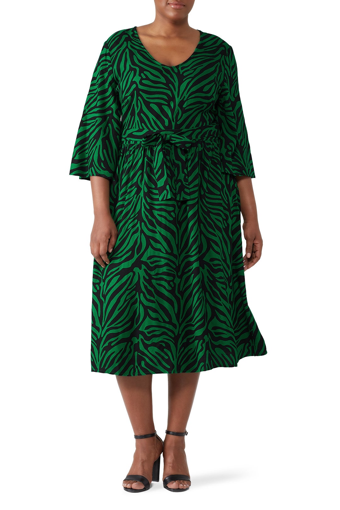 Zebra Midi Dress by JUNAROSE 0