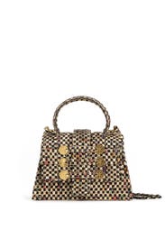 Gold Petite Trapezoid Bag by Kooreloo