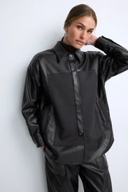 Mixed Media Shirt Jacket by 3.1 Phillip Lim