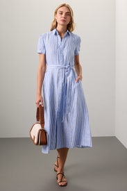 Short Sleeve Striped Day Dress by Polo Ralph Lauren