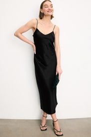 Satin Midi Slip Dress by Polo Ralph Lauren