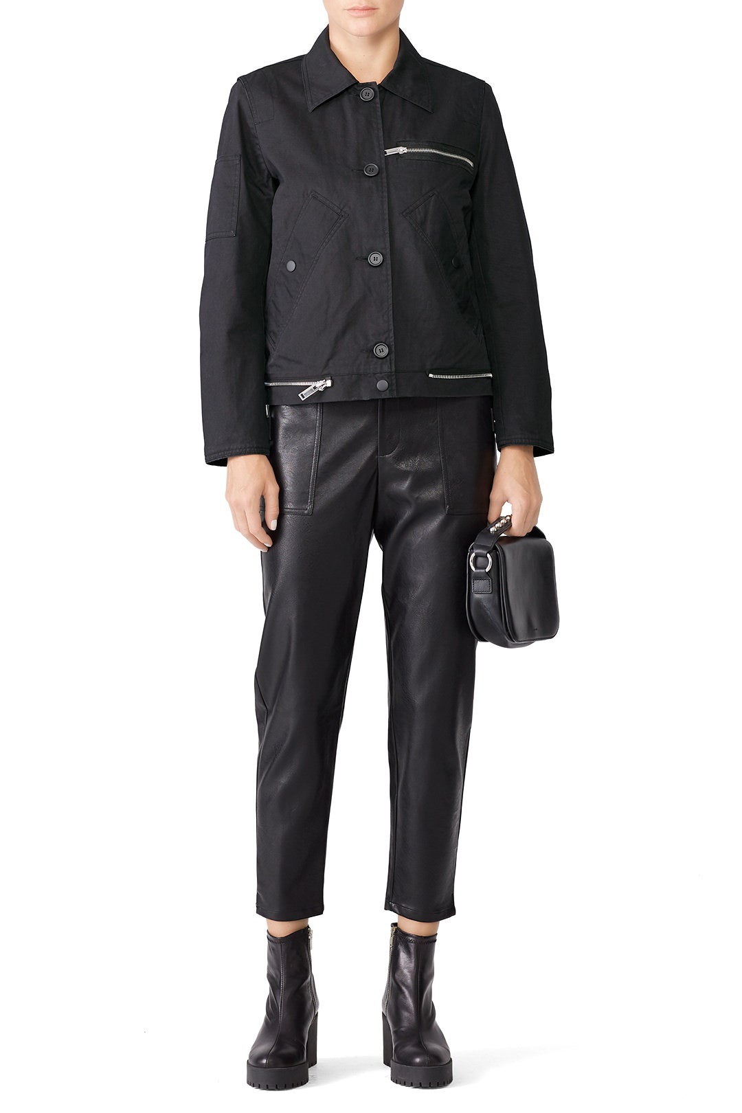 Black Collared Jacket by Proenza Schouler White Label 0