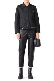 Black Collared Jacket by Proenza Schouler White Label