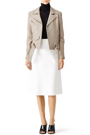 Platinum Jayne Classic Moto Jacket by VEDA