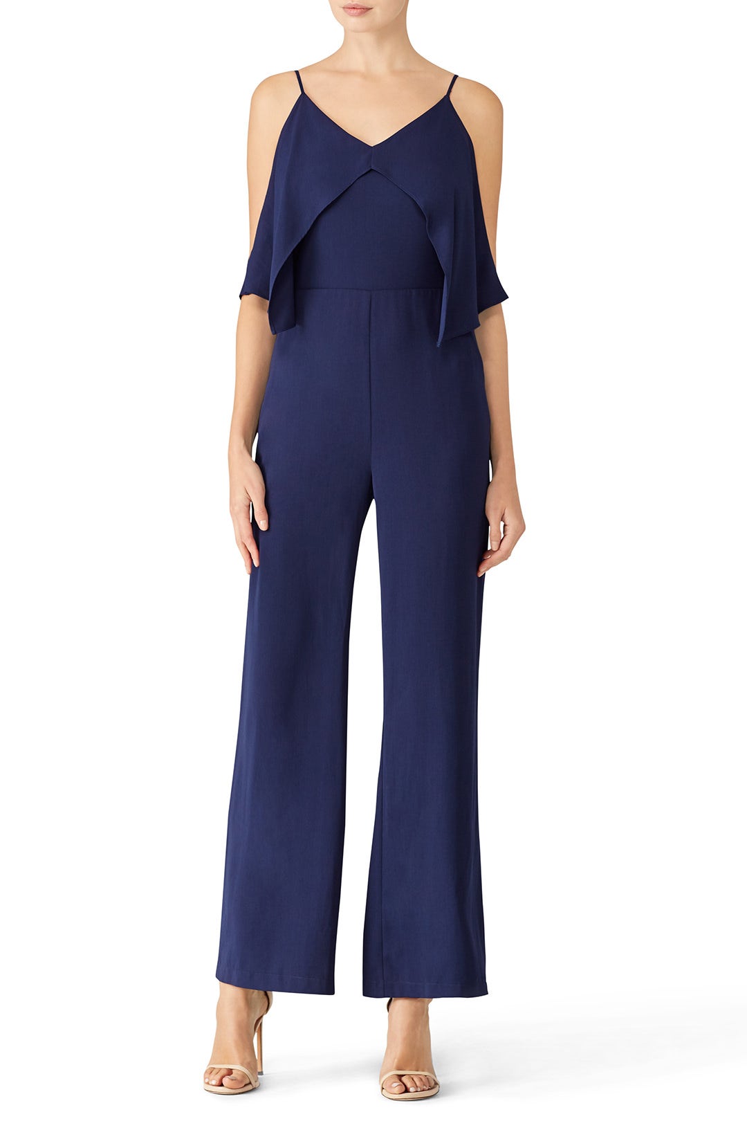 Blue Overlay Jumpsuit by Adelyn Rae 0