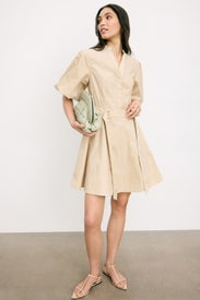 Bennet Balloon Sleeve Belted Dress by Derek Lam 10 Crosby