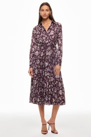 Pleated Midi Shirt Dress by Derek Lam 10 Crosby x RTR