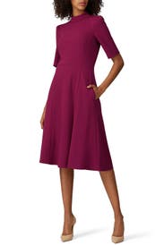 High Neck Flare Dress by Donna Morgan