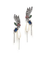 Peacock Tail Earrings by Gerard Yosca