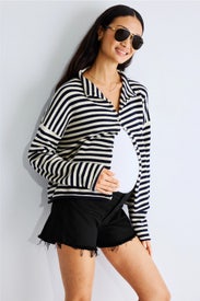 Ozzie Maternity Jean Shorts by Joe's Jeans