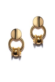 Retro Gold Earrings by Lizzie Fortunato