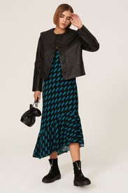 Debbie Leather Jacket by Rixo