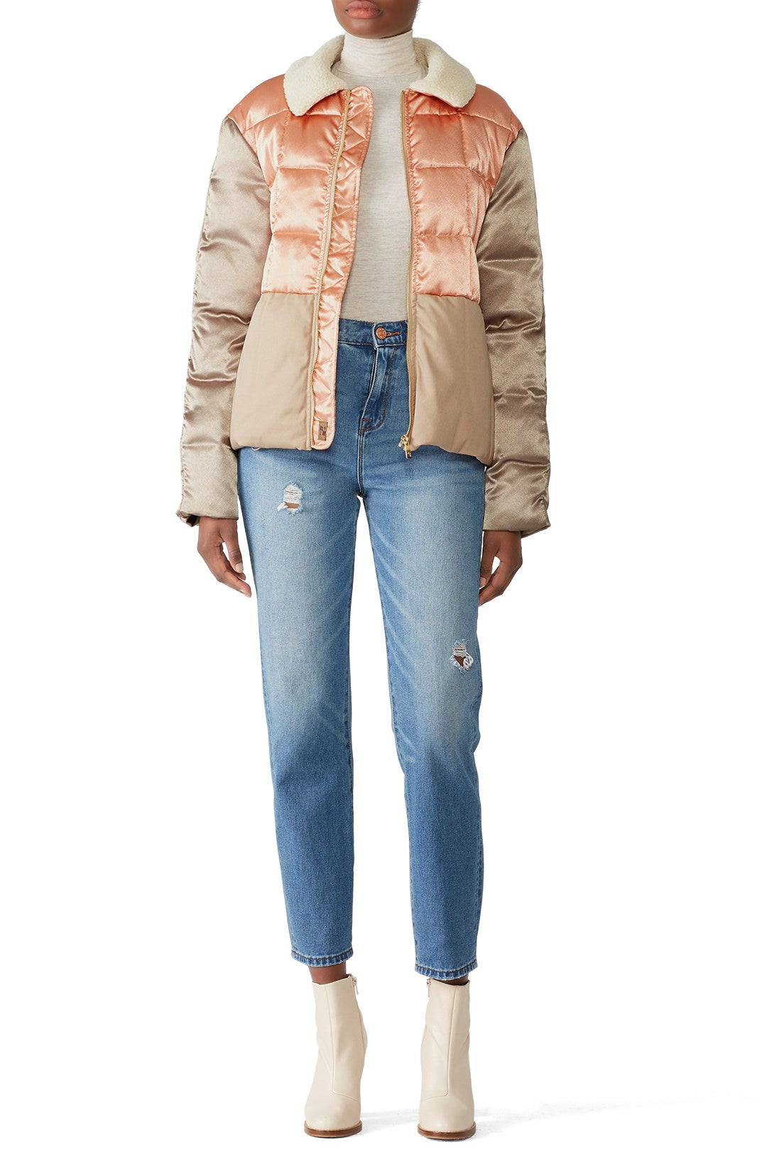 Satin and Canvas Jacket by Scotch & Soda 0