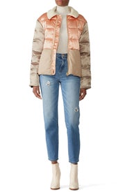 Satin and Canvas Jacket by Scotch & Soda