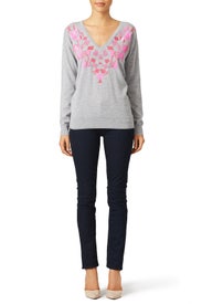 Grey Alesia Pullover by Trina Turk