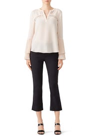 Beige Elissa Blouse by Adelyn Rae