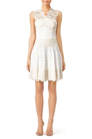 Beige Macrame Dress by Blumarine
