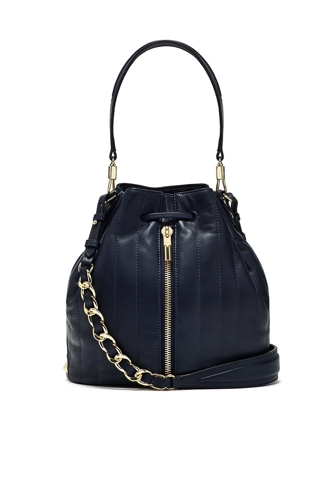Navy Cynnie Bucket Bag by Elizabeth and James Accessories