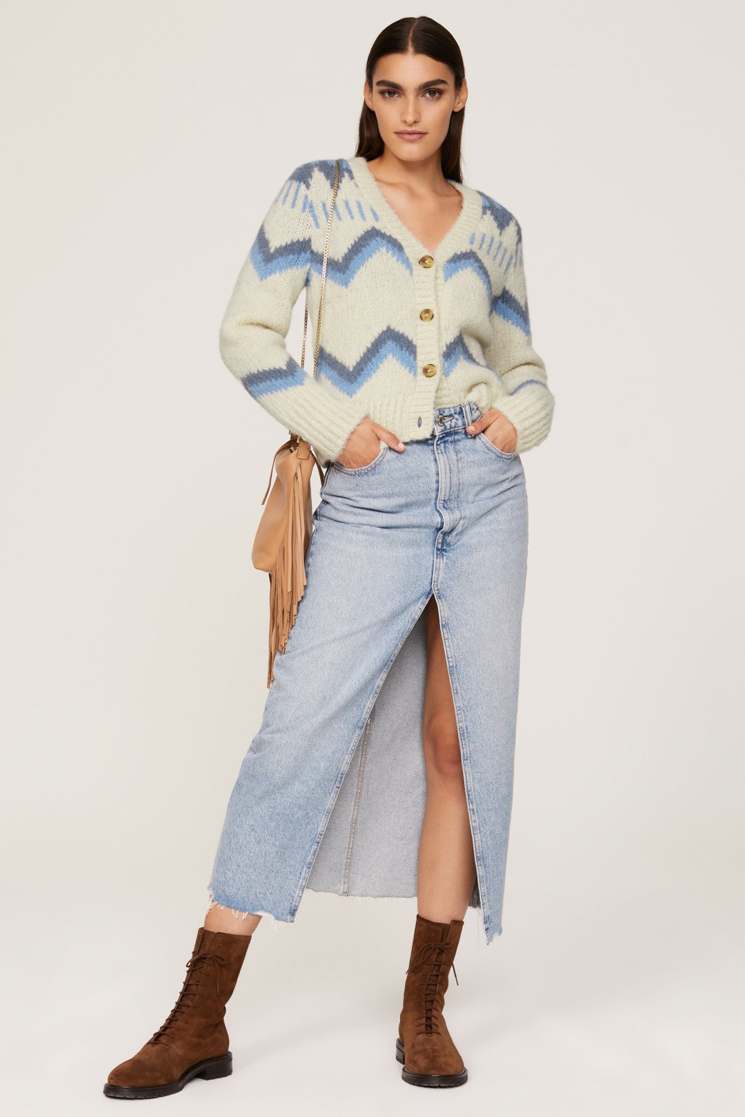 Icelyn Fair Isle Cardigan by FAHERTY BRAND 0