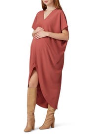 Burnt Orange Riviera Maternity Dress by HATCH