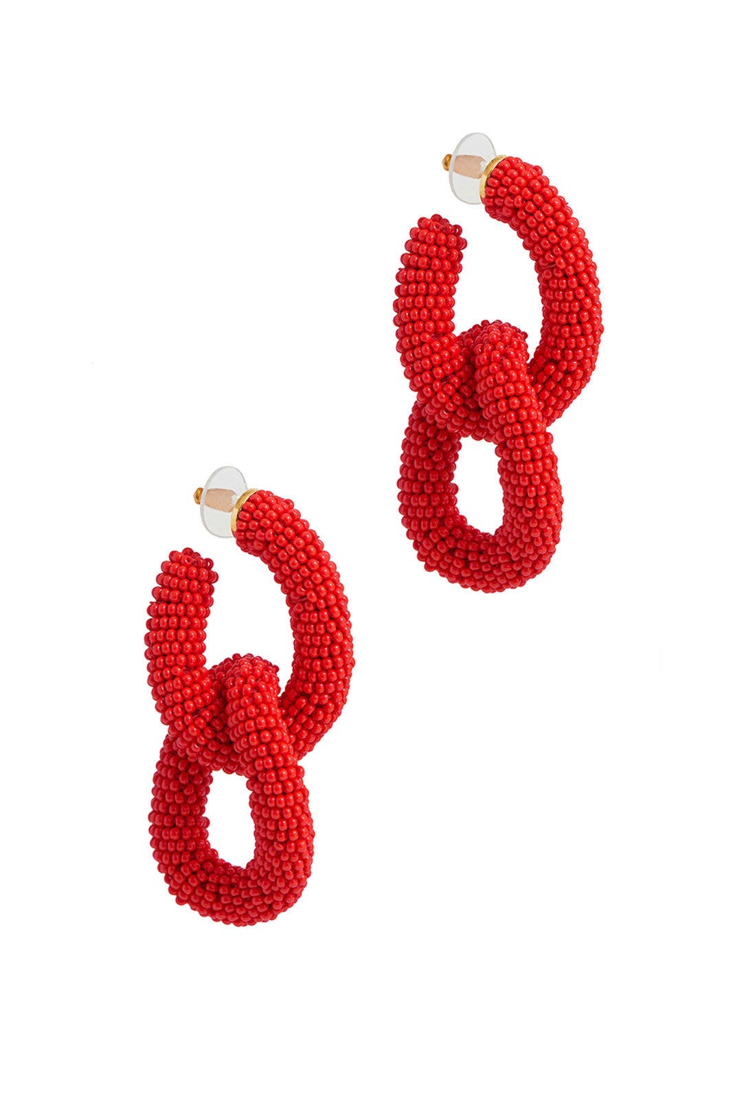 Poppy Beaded Link Earrings by Oscar de la Renta