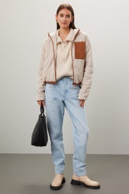 Quilted Zip Up Coat by Spiritual Gangster