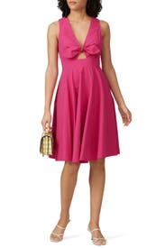 Hot Pink Poplin Dress by Slate & Willow