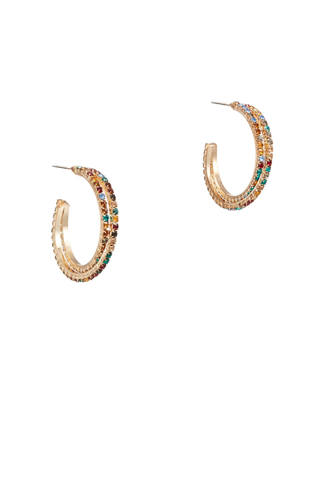 Rainbow Double Layer Hoops by Area Stars 0