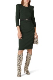 Olive Green Sheath by Badgley Mischka