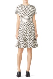 Plaid Crew Neck Dress by Derek Lam 10 Crosby