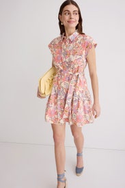 Printed Cap Sleeve Mini Dress by Derek Lam 10 Crosby x RTR