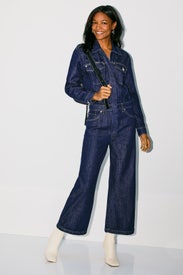 Wide Leg Crop Jumpsuit by Hudson