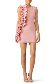 Pink Side Ruffle Dress by MSGM
