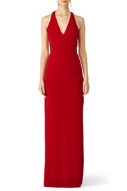 Red Deep Love Gown by Nicole Miller