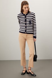 Stripe Cardigan Sweater by Sandro