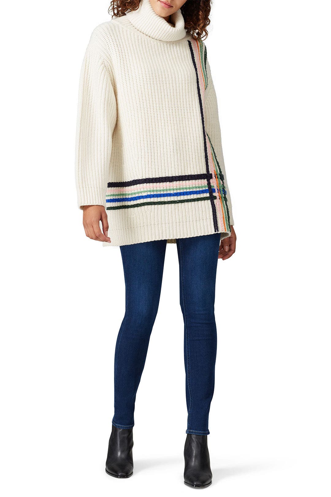Multi Stripe Wool Sweater by Tory Sport 0