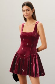 Corset Peplum Mini Dress by WEWOREWHAT