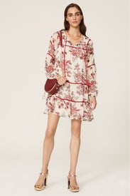Shirred Floral Dress by Great Jones