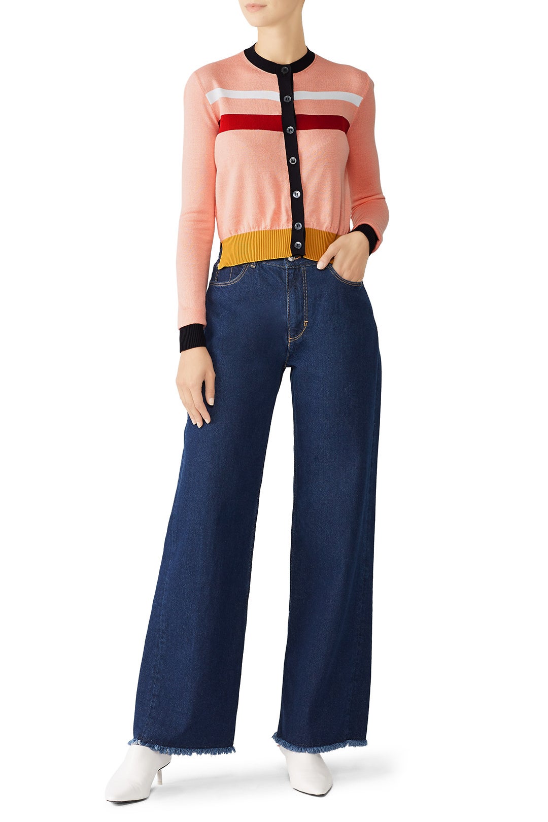 Colorblock Knit Cardigan by Marni 0