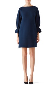 Navy Elsa Dress by Osman