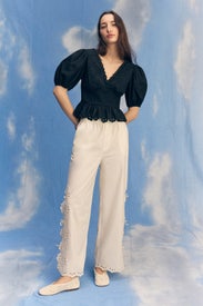 Poplin Cover Up Cut Out Pants by Sea NY x RTR