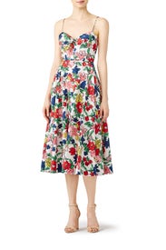 Multi Floral Midi Dress by Tara Jarmon
