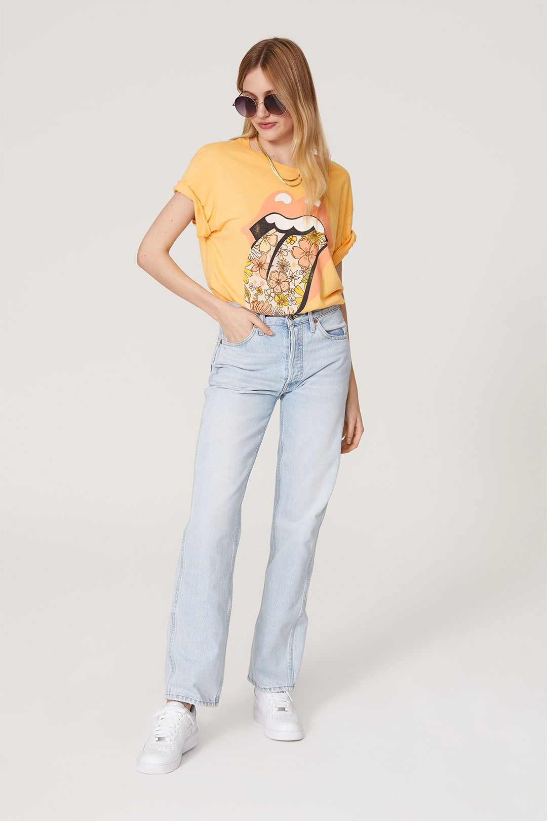 Rolling Stones Flower Tongue Tee by DAYDREAMER 0