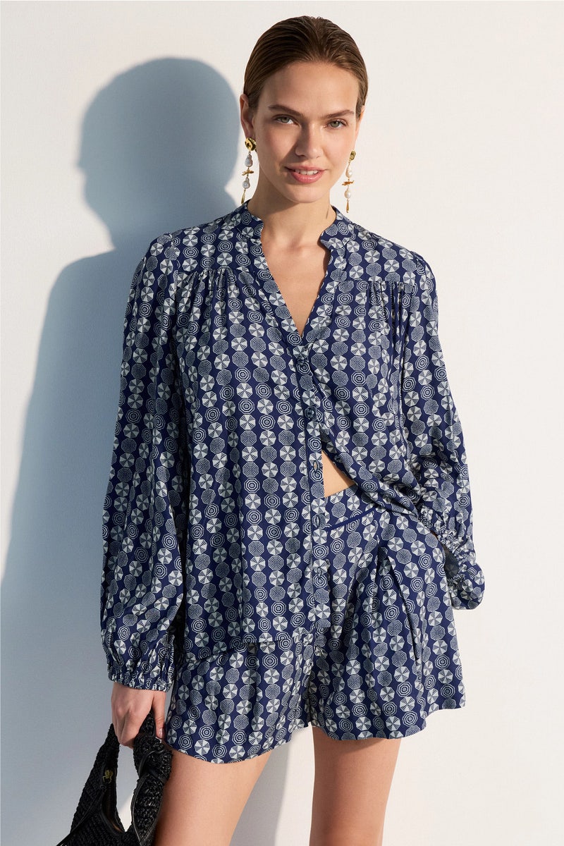 Puff Sleeve Wide Shirt by Dress To - Photo 0