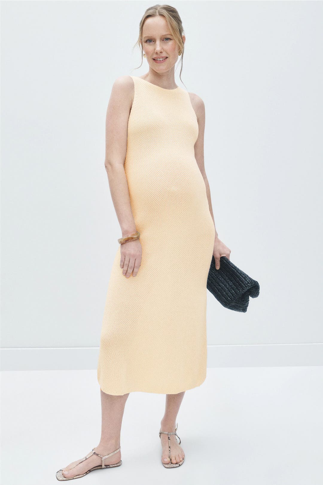 rent the runway maternity dresses Nina Midi Dress S / Green Stripe