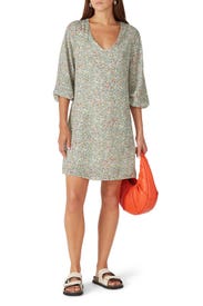 Floral Ballon Sleeve Shift by Louna