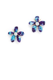 Blue Trumpet Lily Earrings by Lele Sadoughi